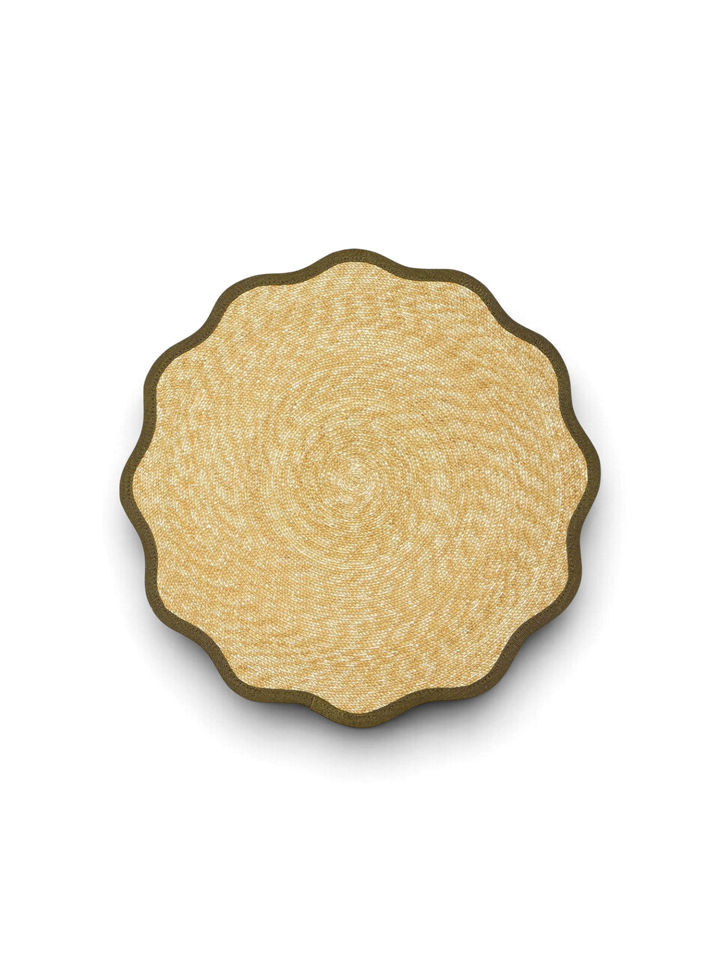 Straw Cloud Olive Placemats (Set of 2) - La Double J Home - Ileana Makri