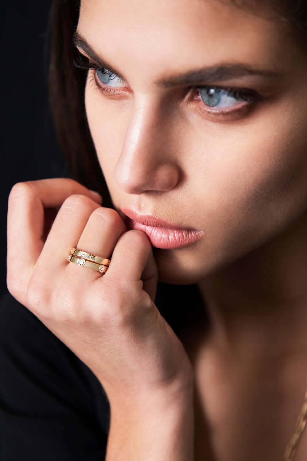 Stream Ring Diamonds - Cascade - Ileana Makri
