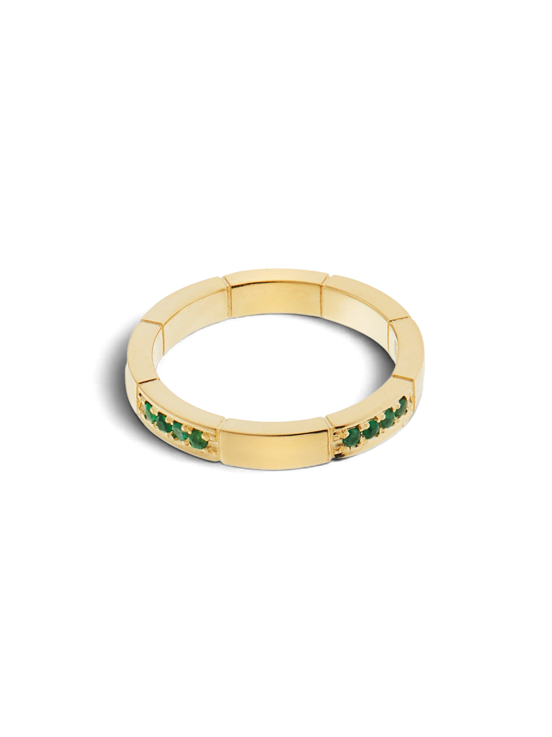 Stream Ring Emeralds - Cascade - Ileana Makri