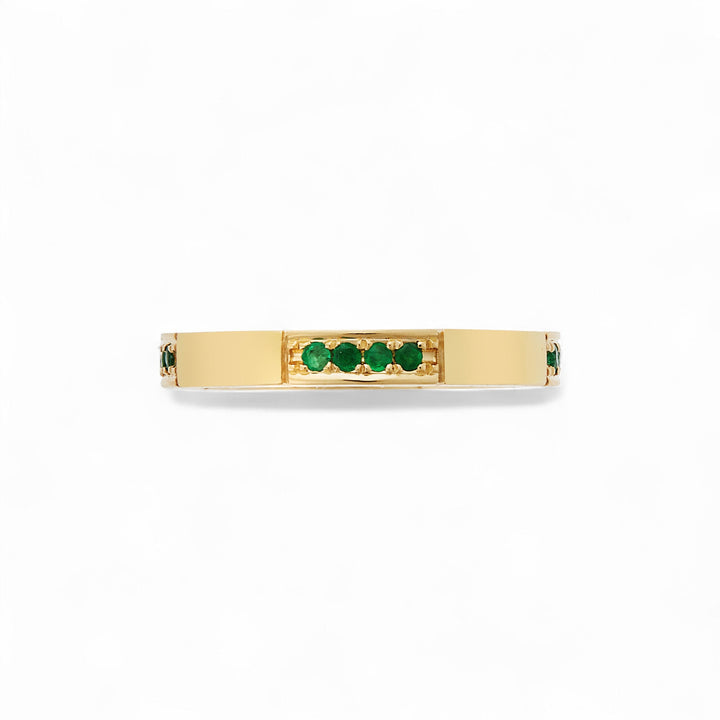 Stream Ring Emeralds - Cascade - Ileana Makri