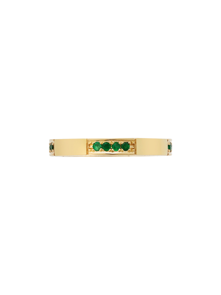 Stream Ring Emeralds - Cascade - Ileana Makri