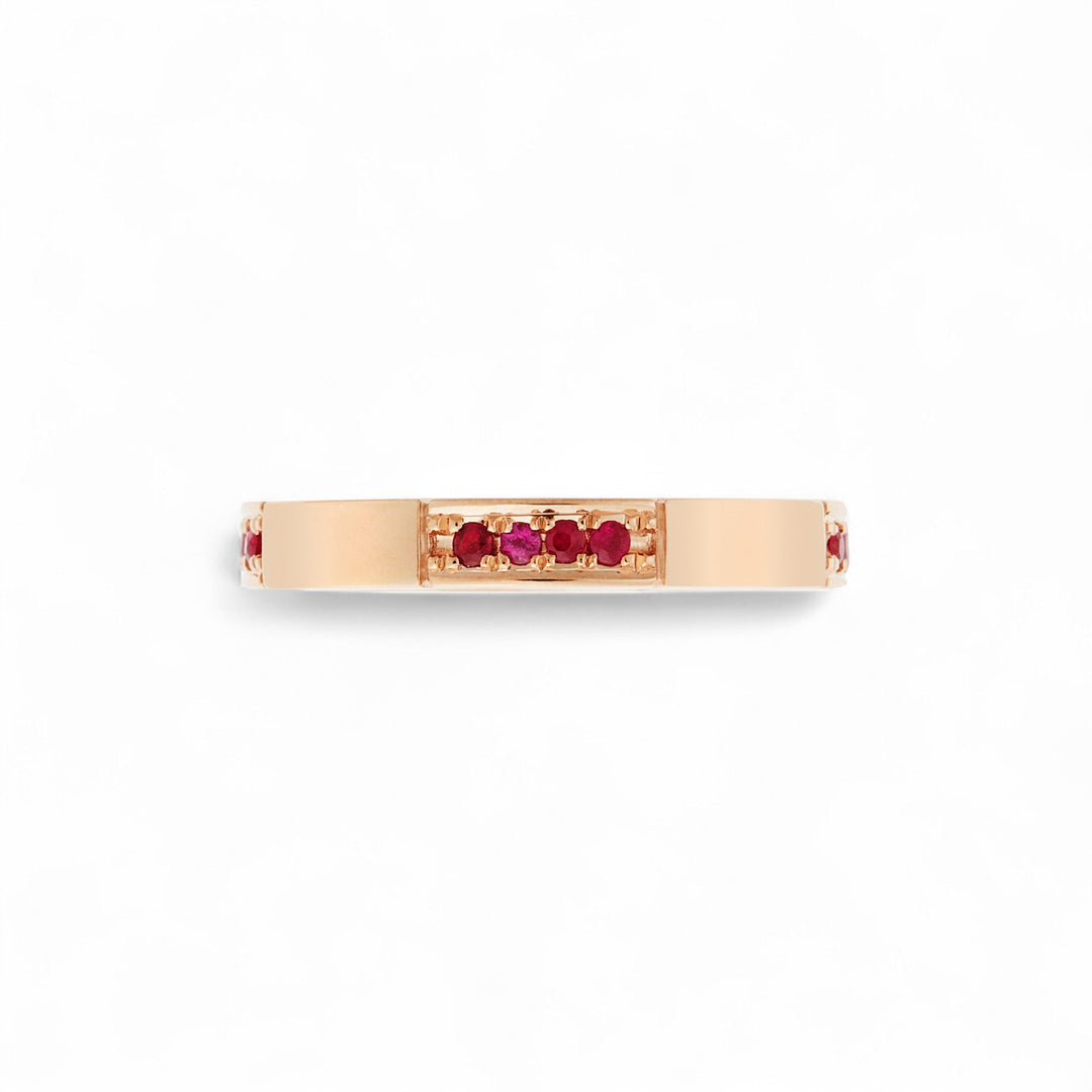 Stream Ring Rubies - Cascade - Ileana Makri