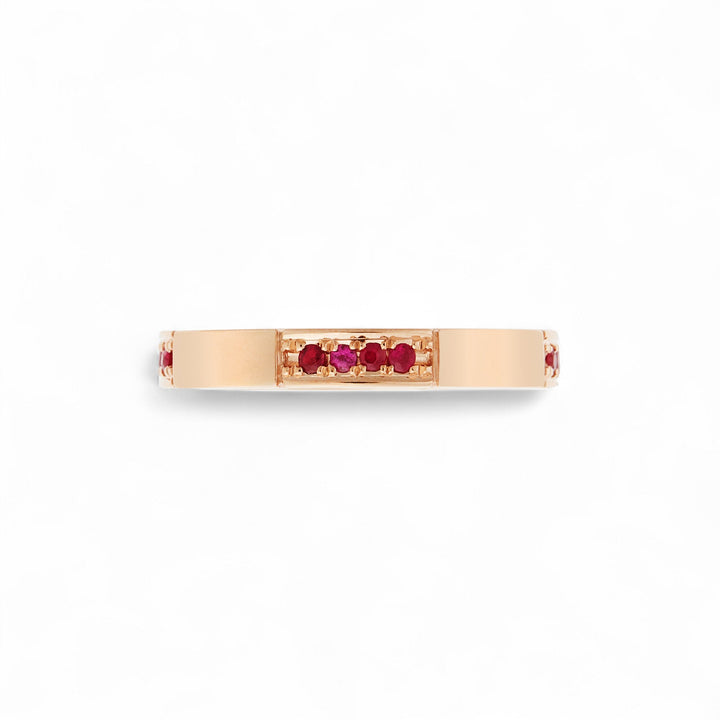 Stream Ring Rubies - Cascade - Ileana Makri