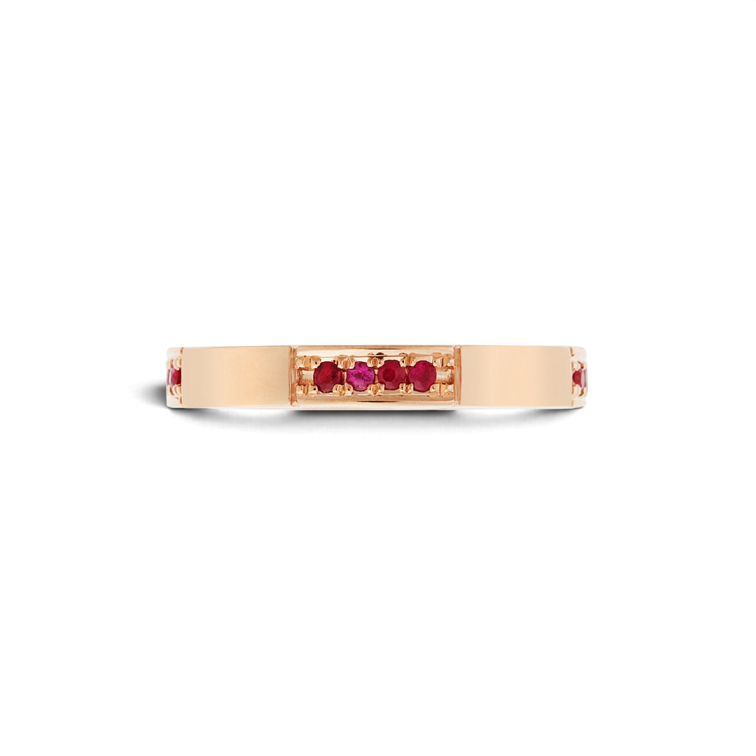 Stream Ring Rubies - Cascade - Ileana Makri