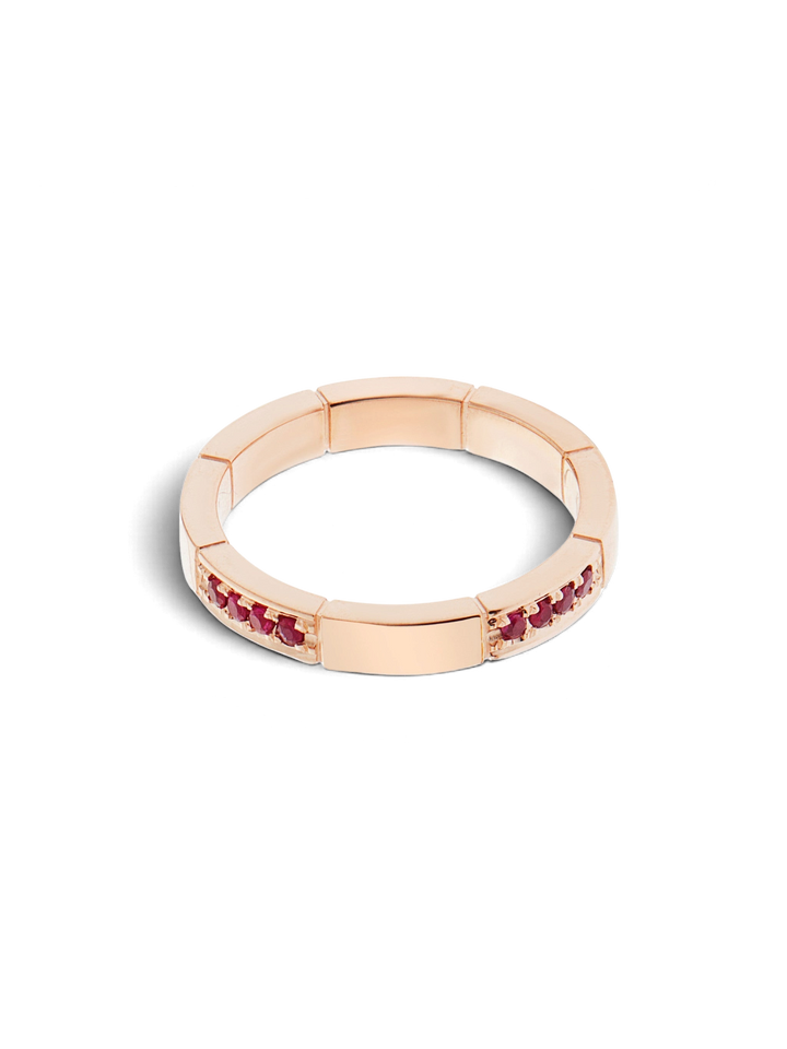 Stream Ring Rubies - Cascade - Ileana Makri