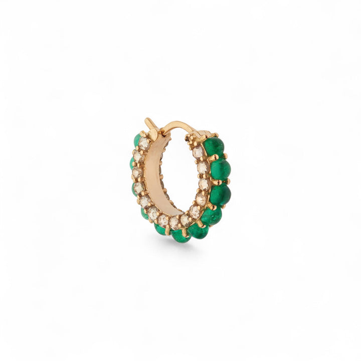 Streamflow Emerald Hoops - Revolve - Ileana Makri