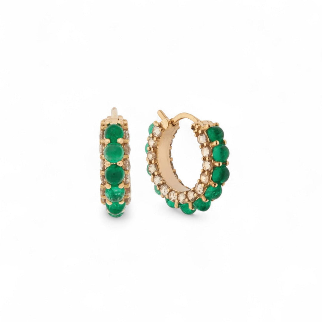 Streamflow Emerald Hoops - Revolve - Ileana Makri