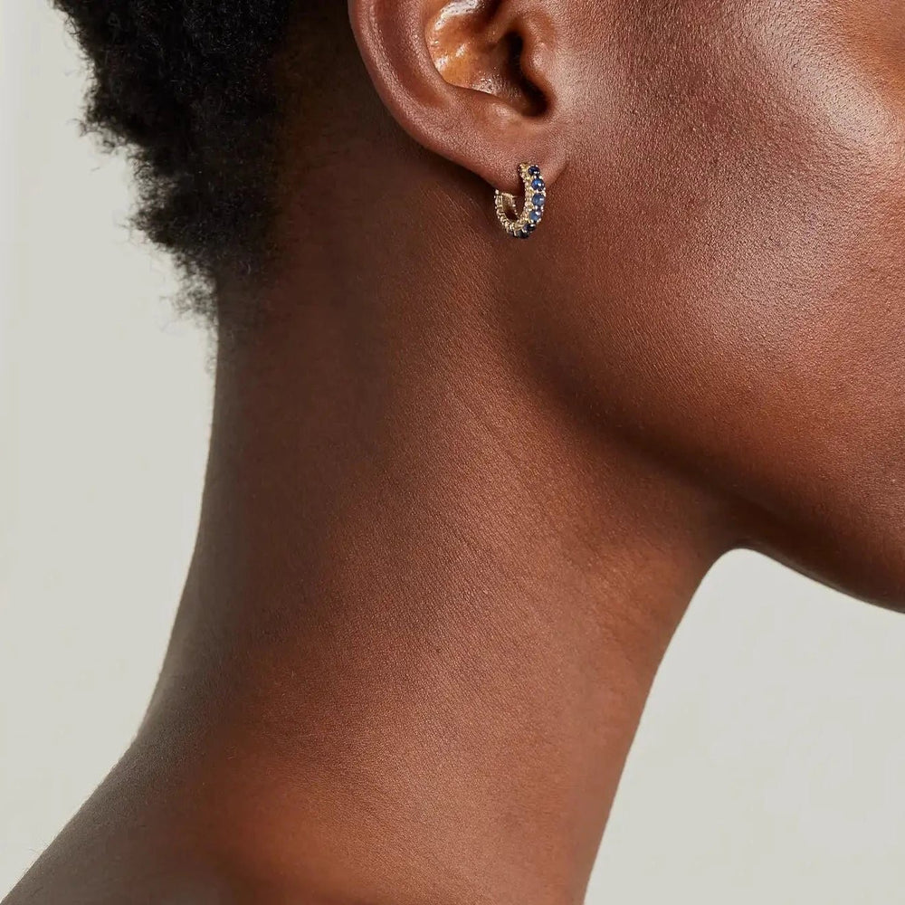 Streamflow Sapphire Hoops - Revolve - Ileana Makri
