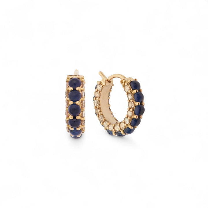 Streamflow Sapphire Hoops - Revolve - Ileana Makri