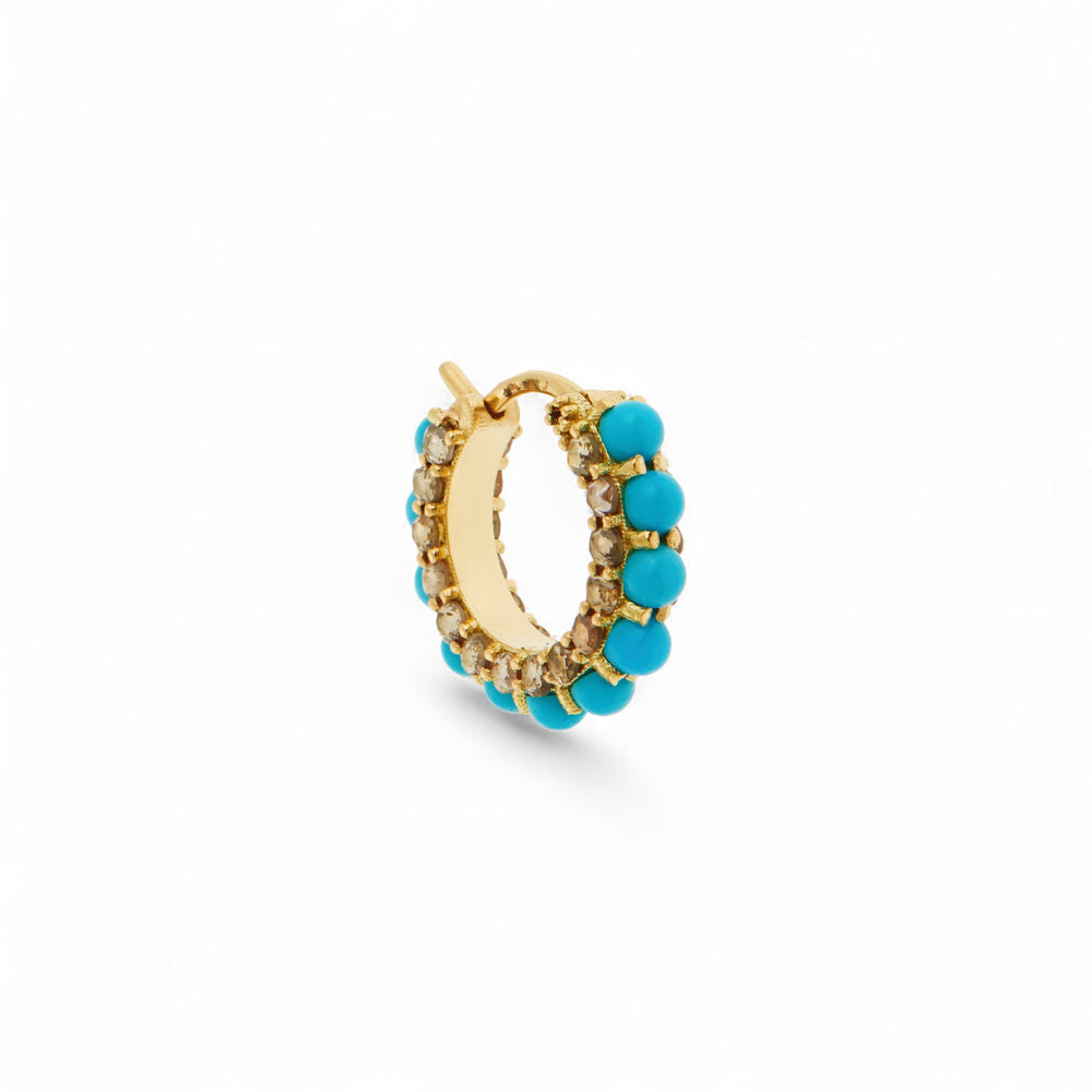 Streamflow Turquoise Hoops - Revolve - Ileana Makri