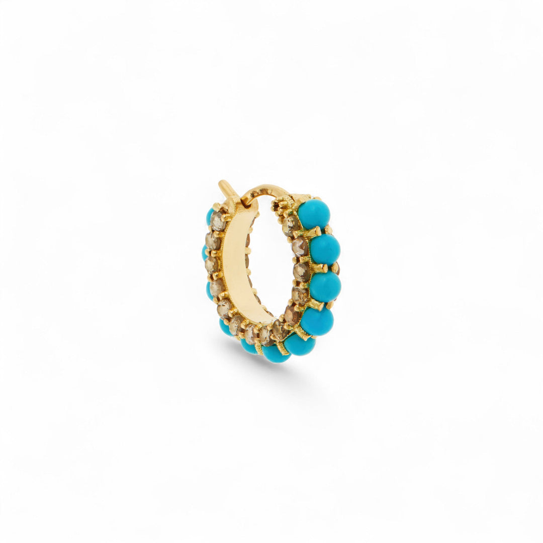Streamflow Turquoise Hoops - Revolve - Ileana Makri