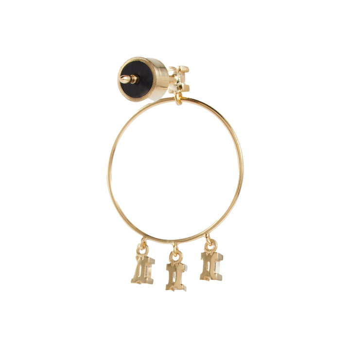 Stud Hoop Baguette D - S - Baguette - Ileana Makri