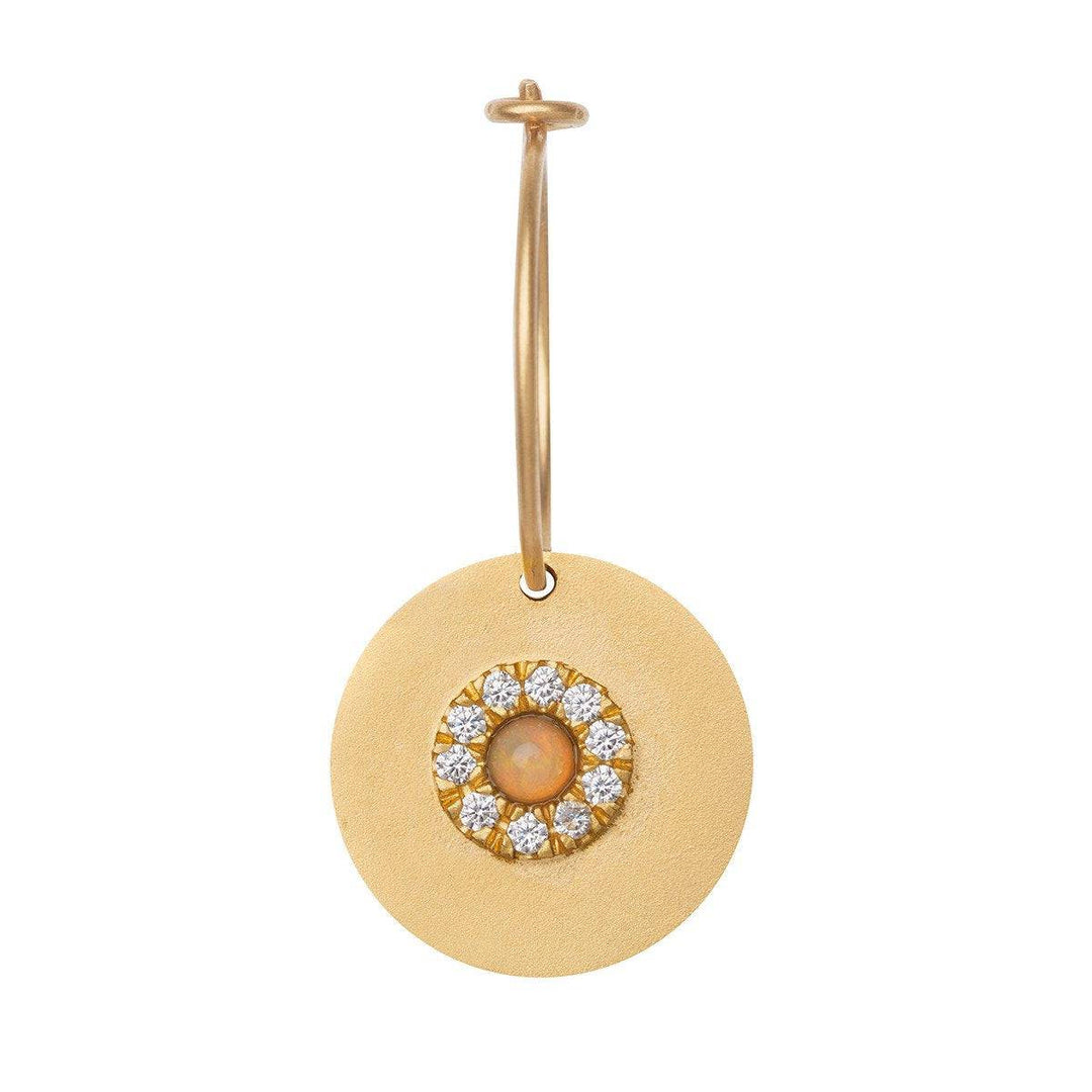 Sun Disc Hoops - Eye M UFO - Ileana Makri