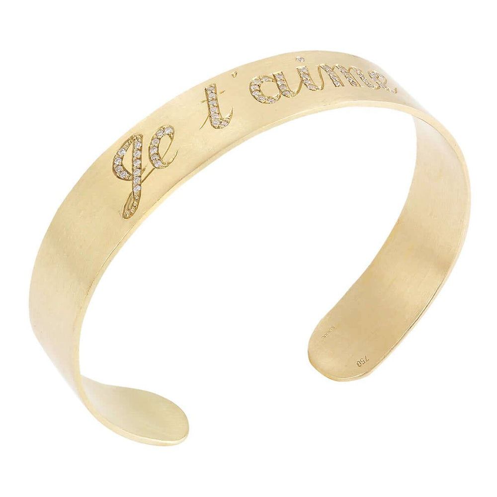 Je t'aime Cuff - Symbols - Ileana Makri store