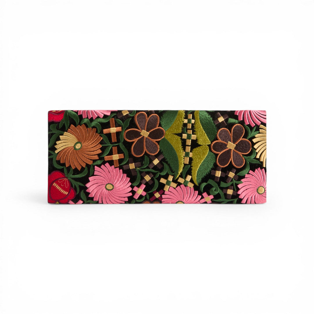 The Clutch Crossflower Black - La Double J Accessories - Ileana Makri