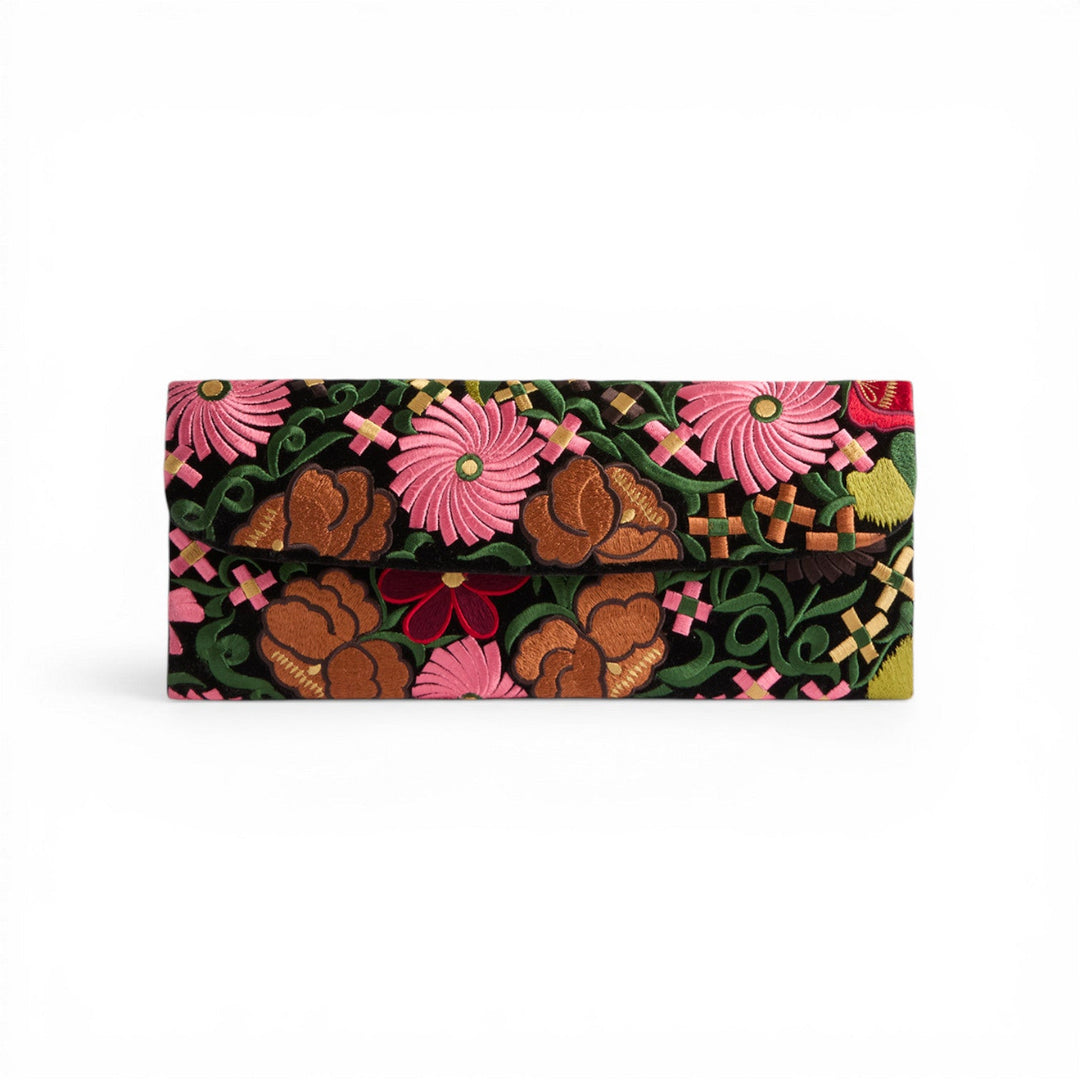 The Clutch Crossflower Black - La Double J Accessories - Ileana Makri