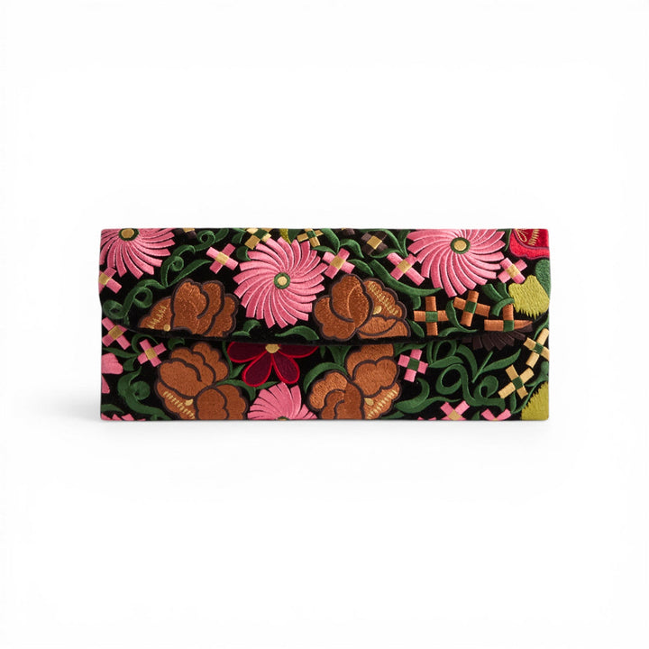 The Clutch Crossflower Black - La Double J Accessories - Ileana Makri