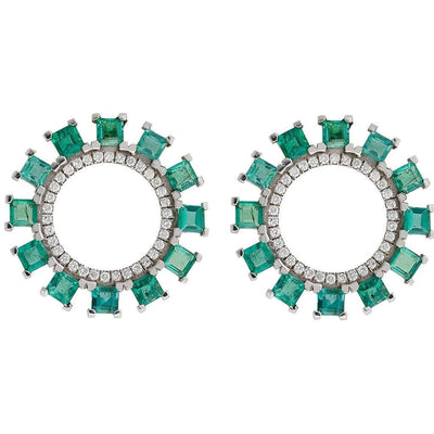 Emerald Sun Earrings Y-TTLB-Em - THE EDIT - Ileana Makri store
