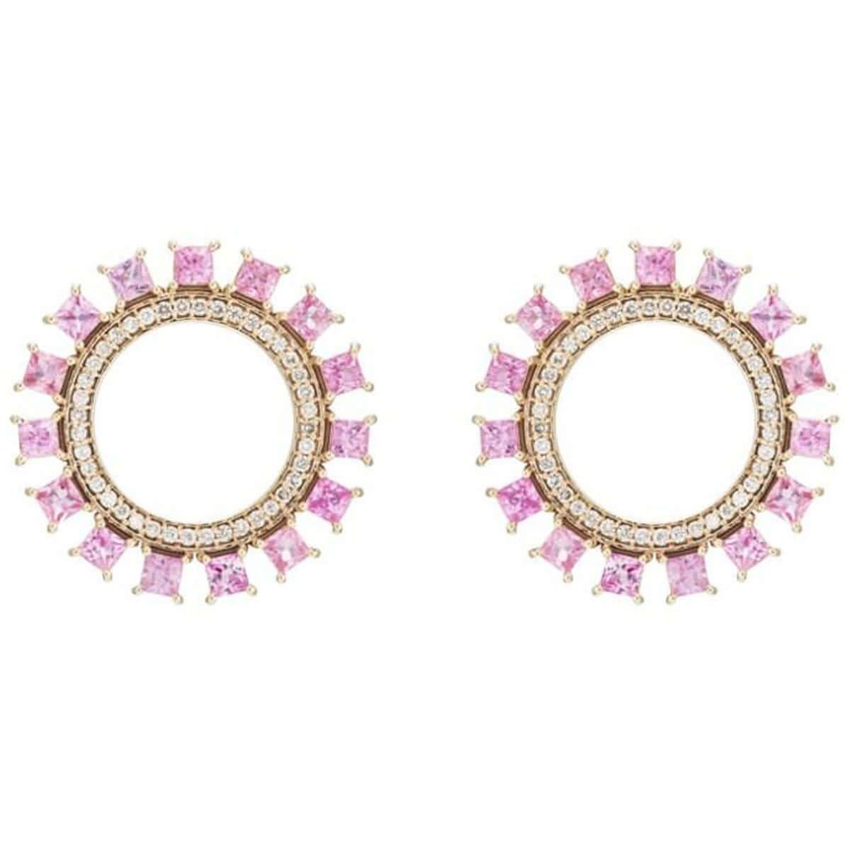 Pink Sun Earrings W-D-PS - THE EDIT - Ileana Makri store