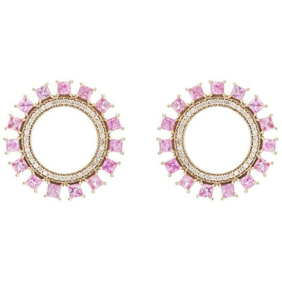 Pink Sun Earrings W-D-PS - THE EDIT - Ileana Makri store
