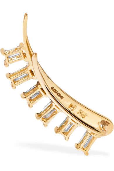 Baguette Eyelash Cuff - THE EDIT - Ileana Makri store