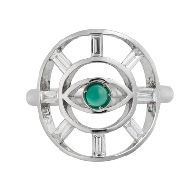 Baguette Eye Ring W-D-Em - THE EDIT - Ileana Makri store