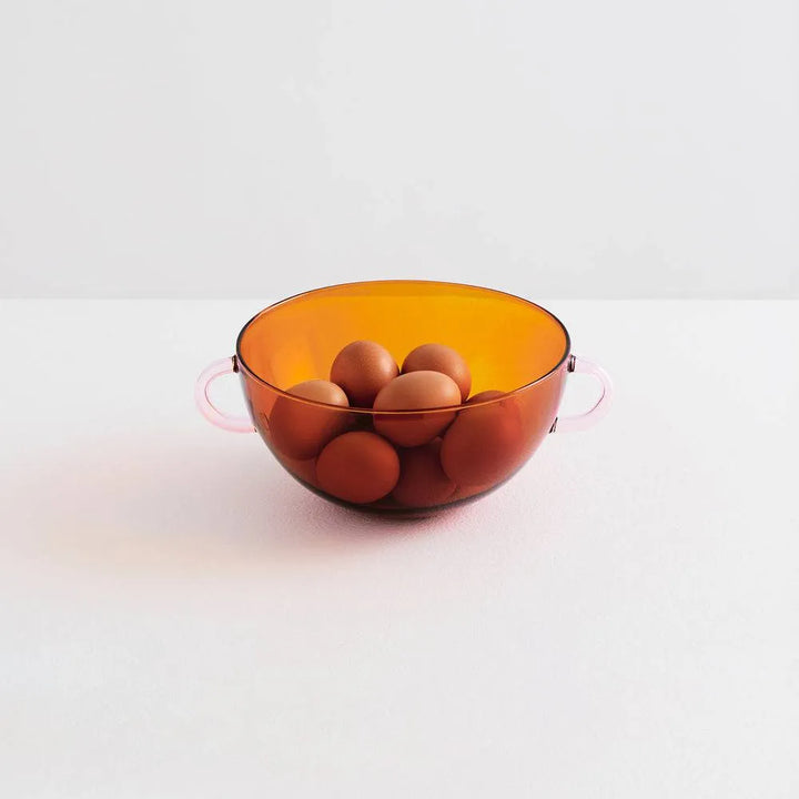 The Happy Serving Bowl | Amber & Pink - Maison Balzac - Ileana Makri store