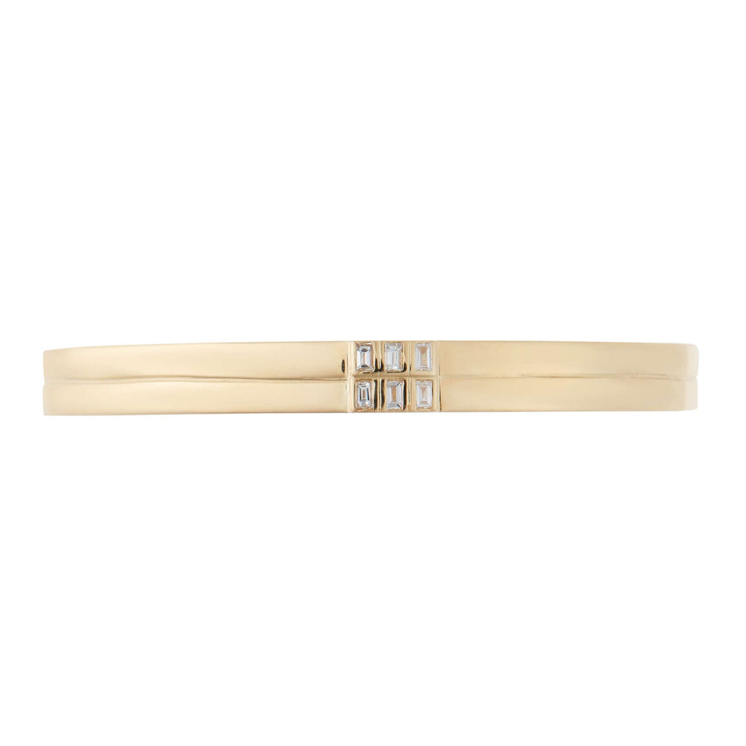 Thread Baguette Double Cuff Y - 10D - Baguette - Ileana Makri