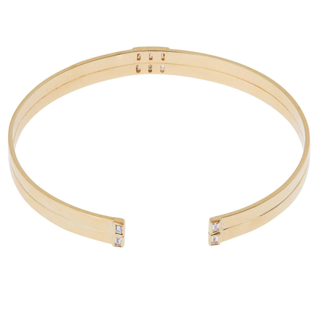 Thread Baguette Double Cuff Y - 10D - Baguette - Ileana Makri