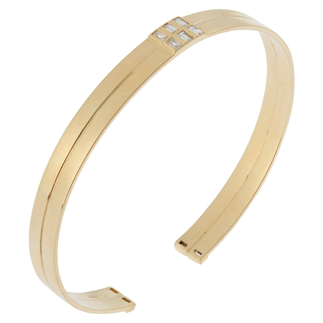 Thread Baguette Double Cuff Y - 10D - Baguette - Ileana Makri