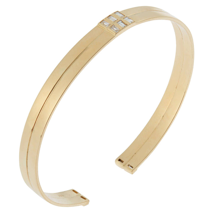 Thread Baguette Double Cuff Y - 10D - Baguette - Ileana Makri