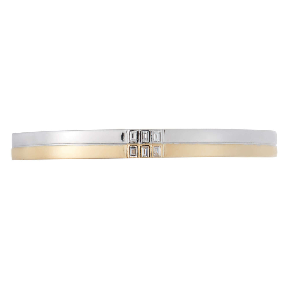 Thread Baguette Double Cuff Y - W - 10D - Baguette - Ileana Makri