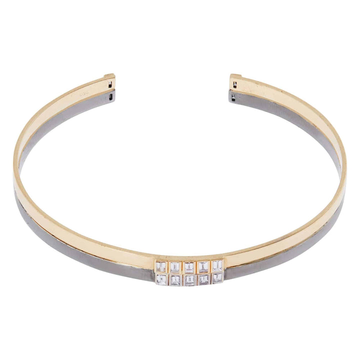 Thread Baguette Double Cuff Y - W - OX - 14D - Baguette - Ileana Makri