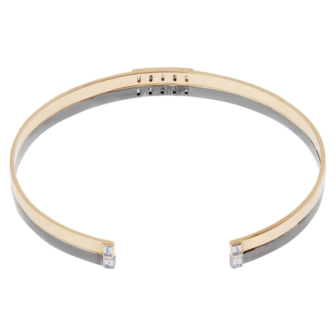 Thread Baguette Double Cuff Y - W - OX - 14D - Baguette - Ileana Makri