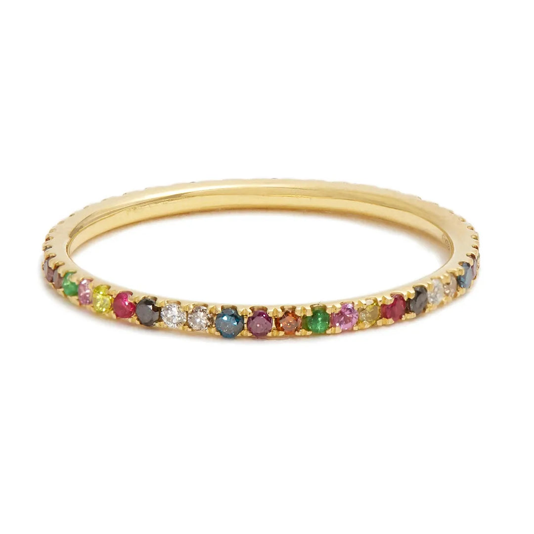 Rainbow Thread Band Y-Mcs / size 60 EU, Rings - Special Order, Ileana Makri