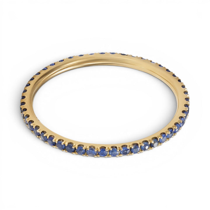 Blue Sapphire Thread Band