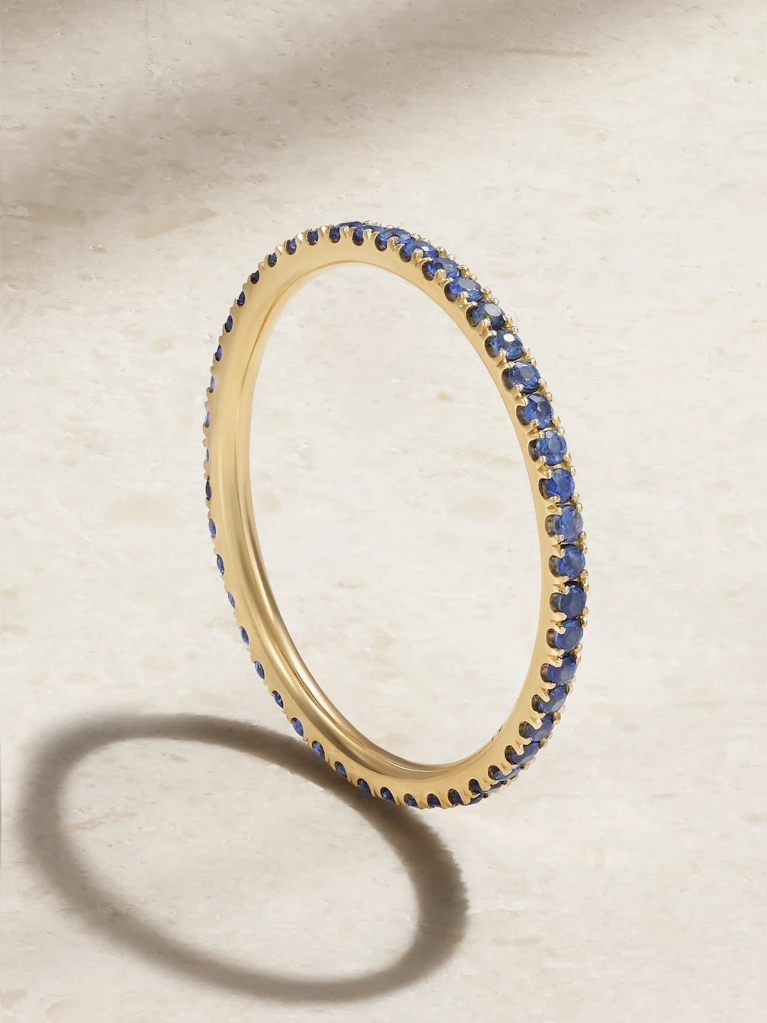 Blue Sapphire Thread Band