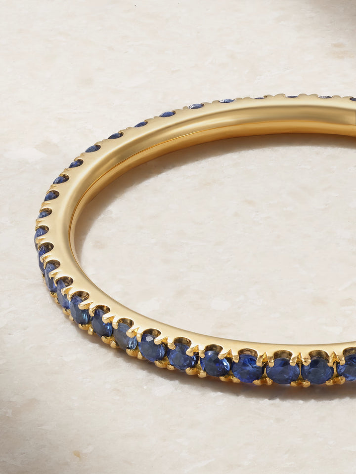 Blue Sapphire Thread Band