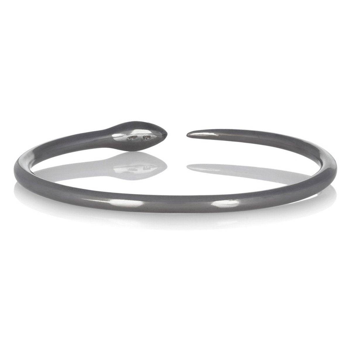 Tiger Snake Bangle with Grey Diamonds - Eye M Core - Ileana Makri store