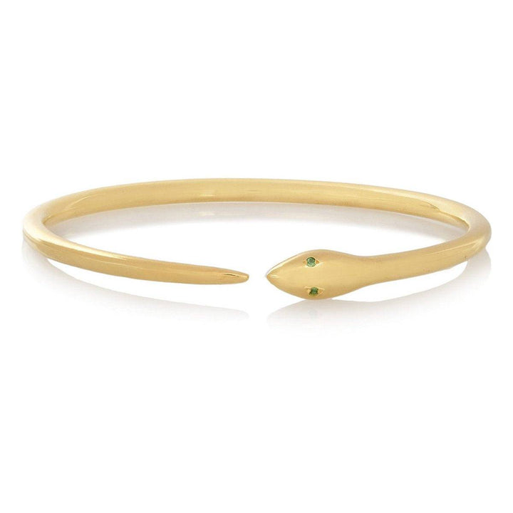 Tiger Snake Bangle with Tsavorites - Eye M Core - Ileana Makri