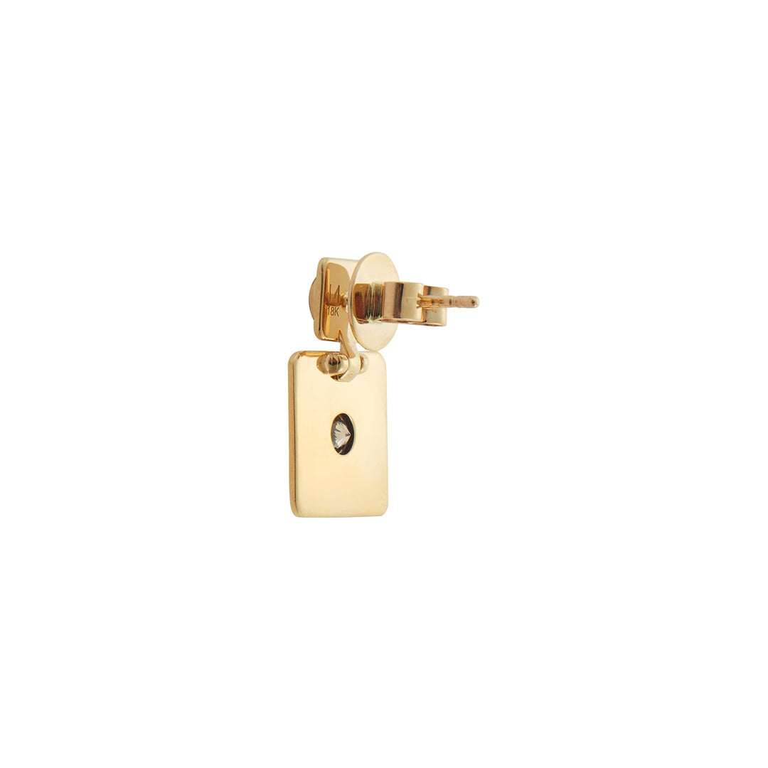 Tile Drop Diamond Earrings - Tile - Ileana Makri