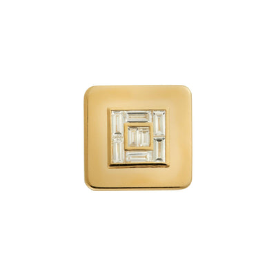 Baguette Diamond Tile Ring Y-D - Ileana Makri