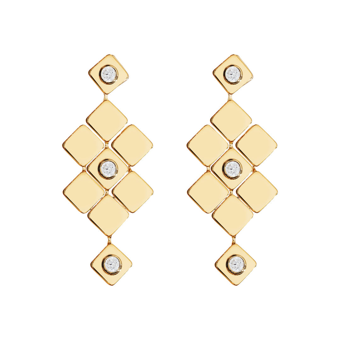 Tile Temple Earrings - Tile - Ileana Makri