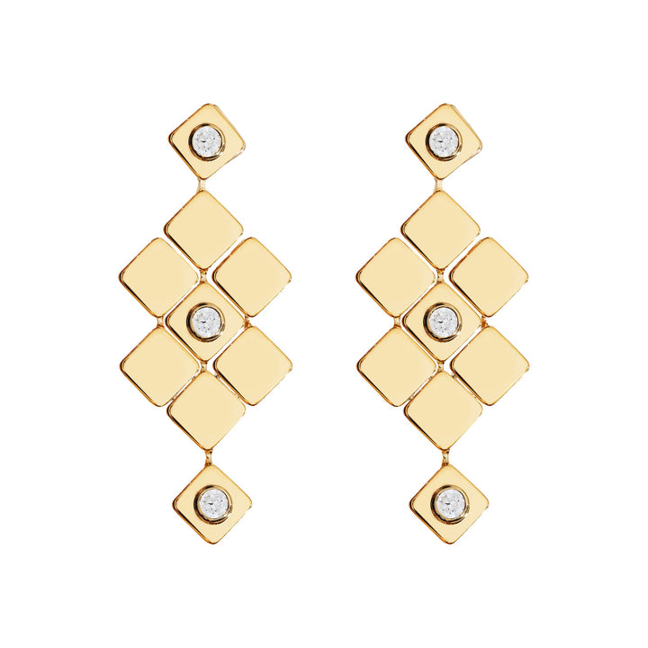 Tile Temple Earrings - Tile - Ileana Makri