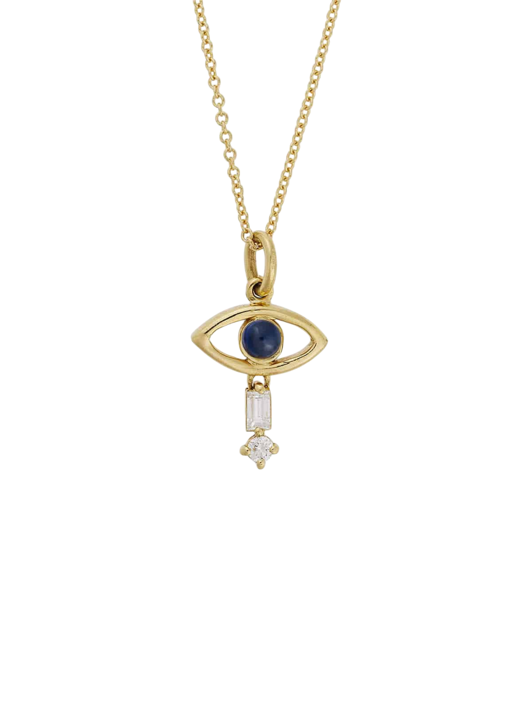 Tiny Baguette Eye Pendant Y - D - BS - THE EDIT - Ileana Makri
