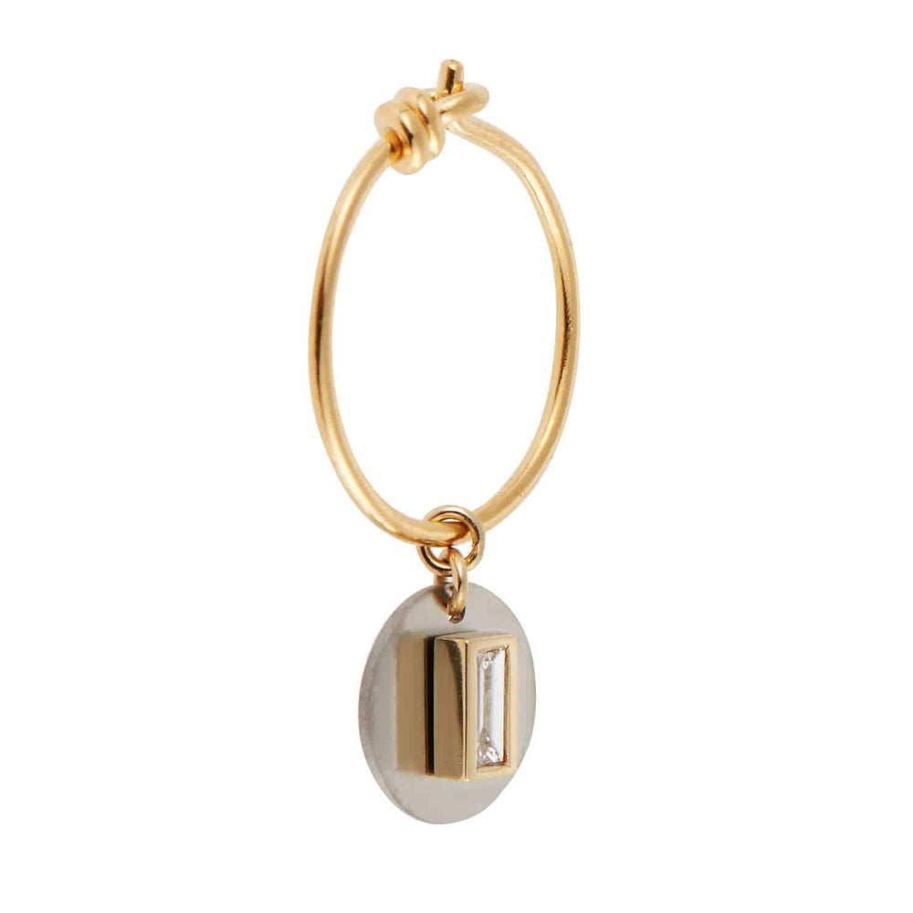 Titan Galaxy Discs Hoops - TITANIUM - Ileana Makri
