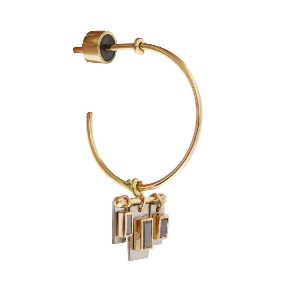 Titan Galaxy Hoops TIT - Y - BD - TITANIUM - Ileana Makri