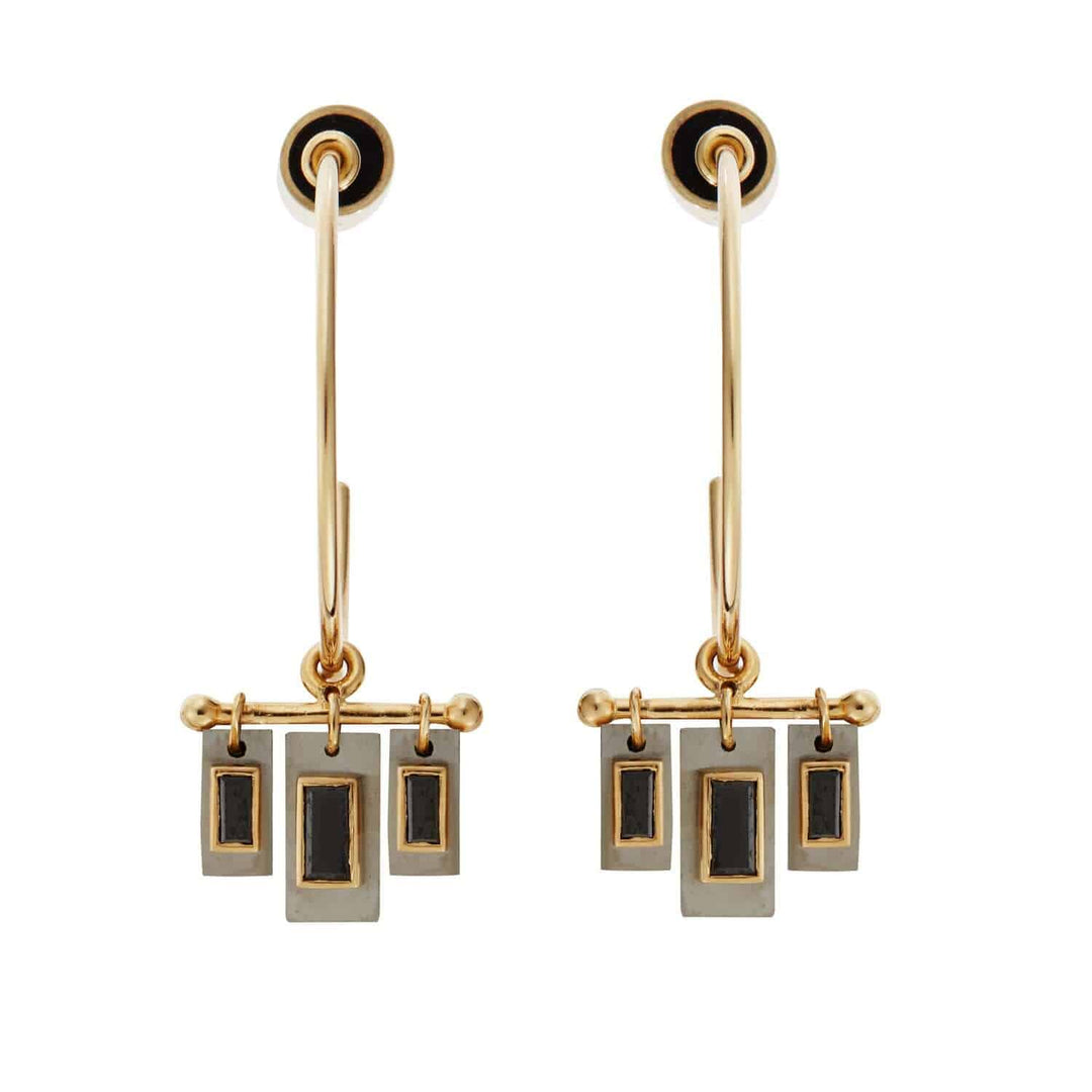 Titan Galaxy Hoops TIT - Y - BD - TITANIUM - Ileana Makri