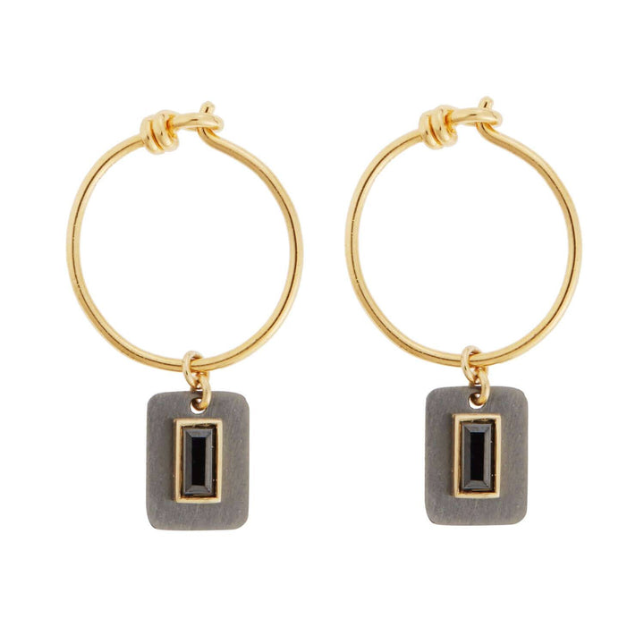 Titan Galaxy Plate Hoops TIT - Y - Y9 - BD - TITANIUM - Ileana Makri