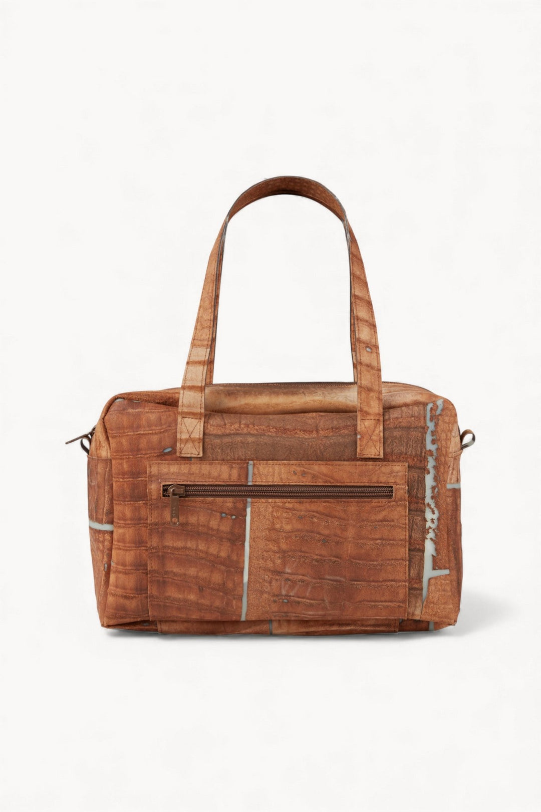 Travel Bag Raw Leather Caramel XS - Luisa Cevese Riedizioni - Ileana Makri